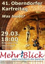 Kreuzigungsgruppe im Altarraum der Kreuzkirche Oberndorf