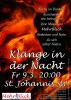 Plakat Klänge in der Nacht